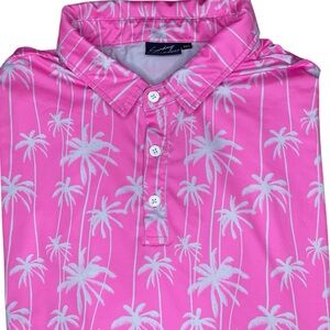Sunday Swagger Stylin’ Print Wrinkle Free Stretch Golf Polo-Men’s 3XL